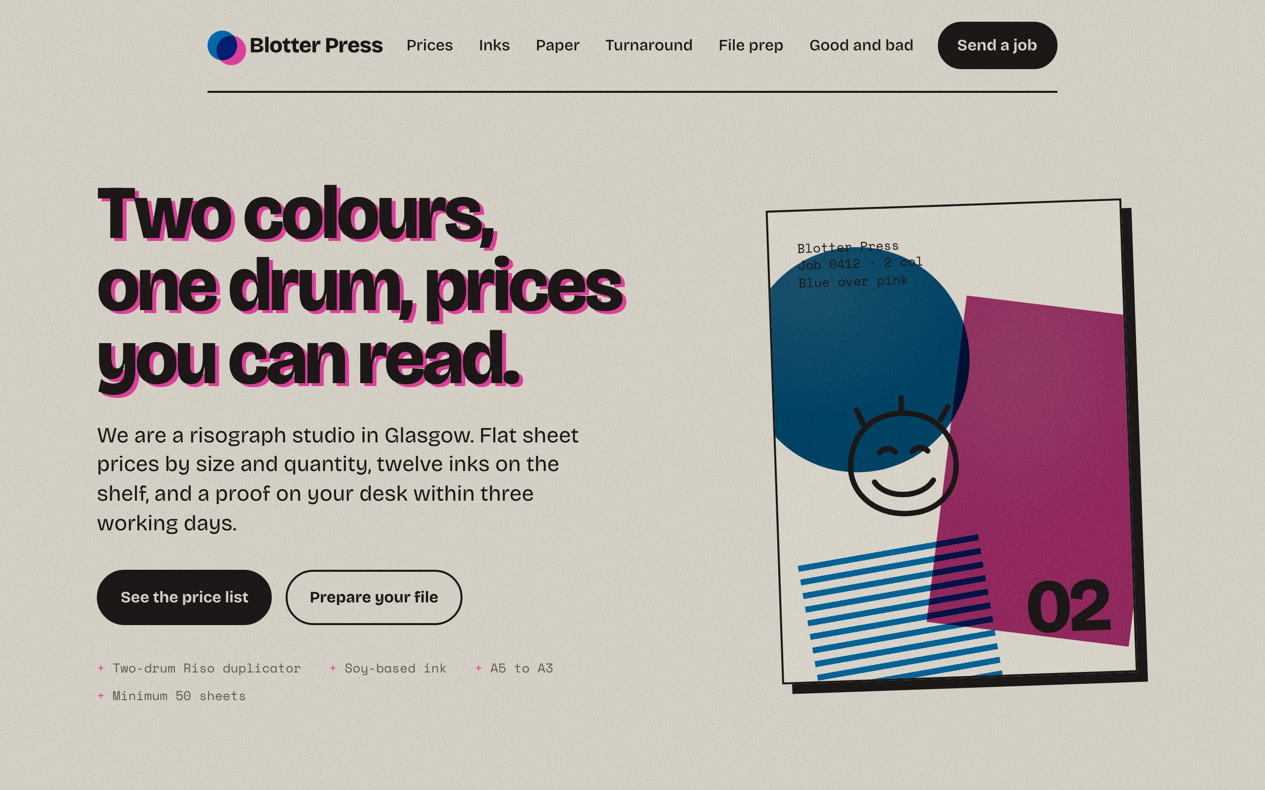 Blotter Press - preview