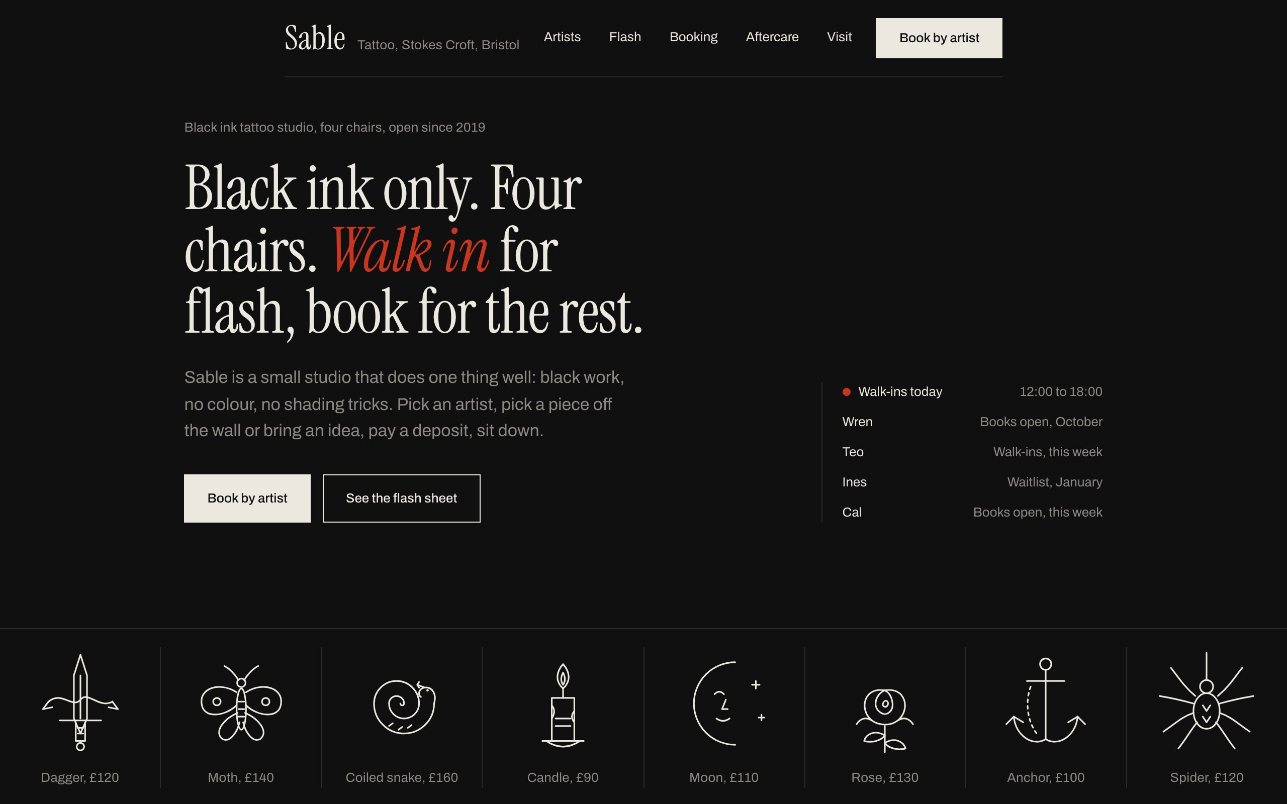 Sable Tattoo - preview